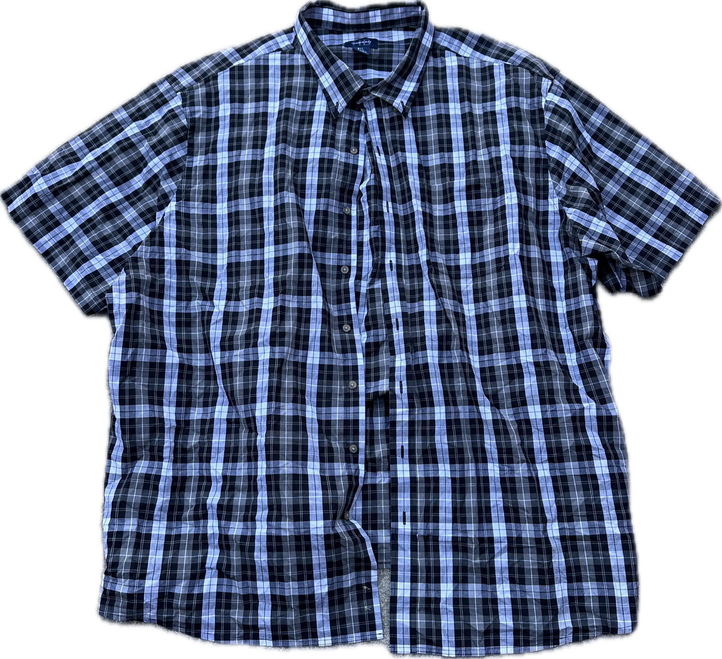 BALLERS: Spencer's Harbor Bay Shortsleeved plaid Shirt (3XL)