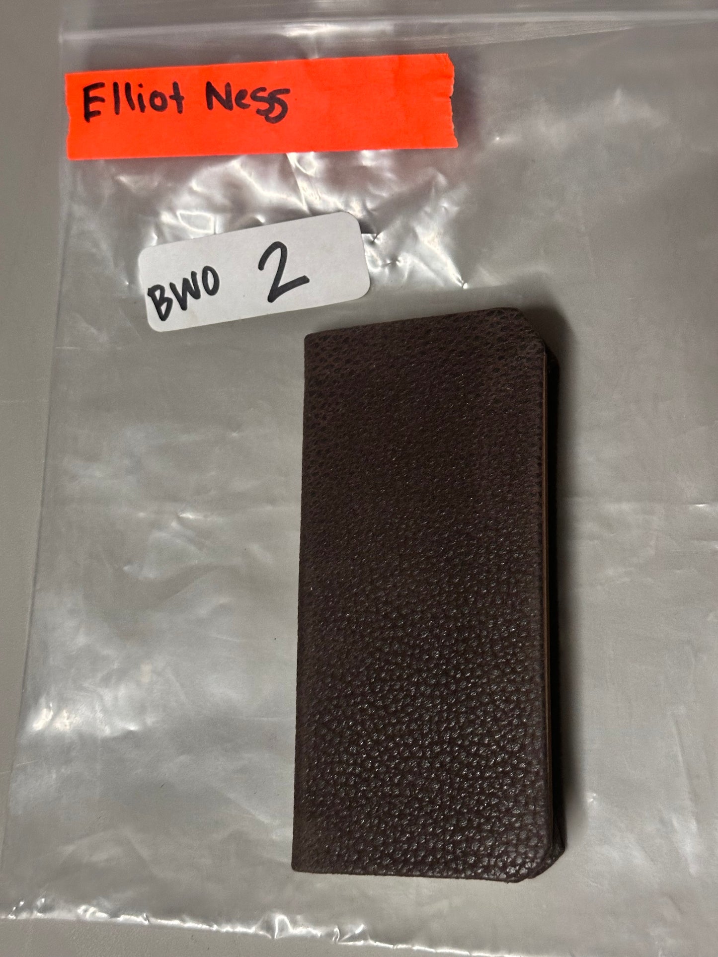 BOARDWALK EMPIRE: Elliot Ness HERO Prohibition Agent Vintage Leather Notepad from Season 5