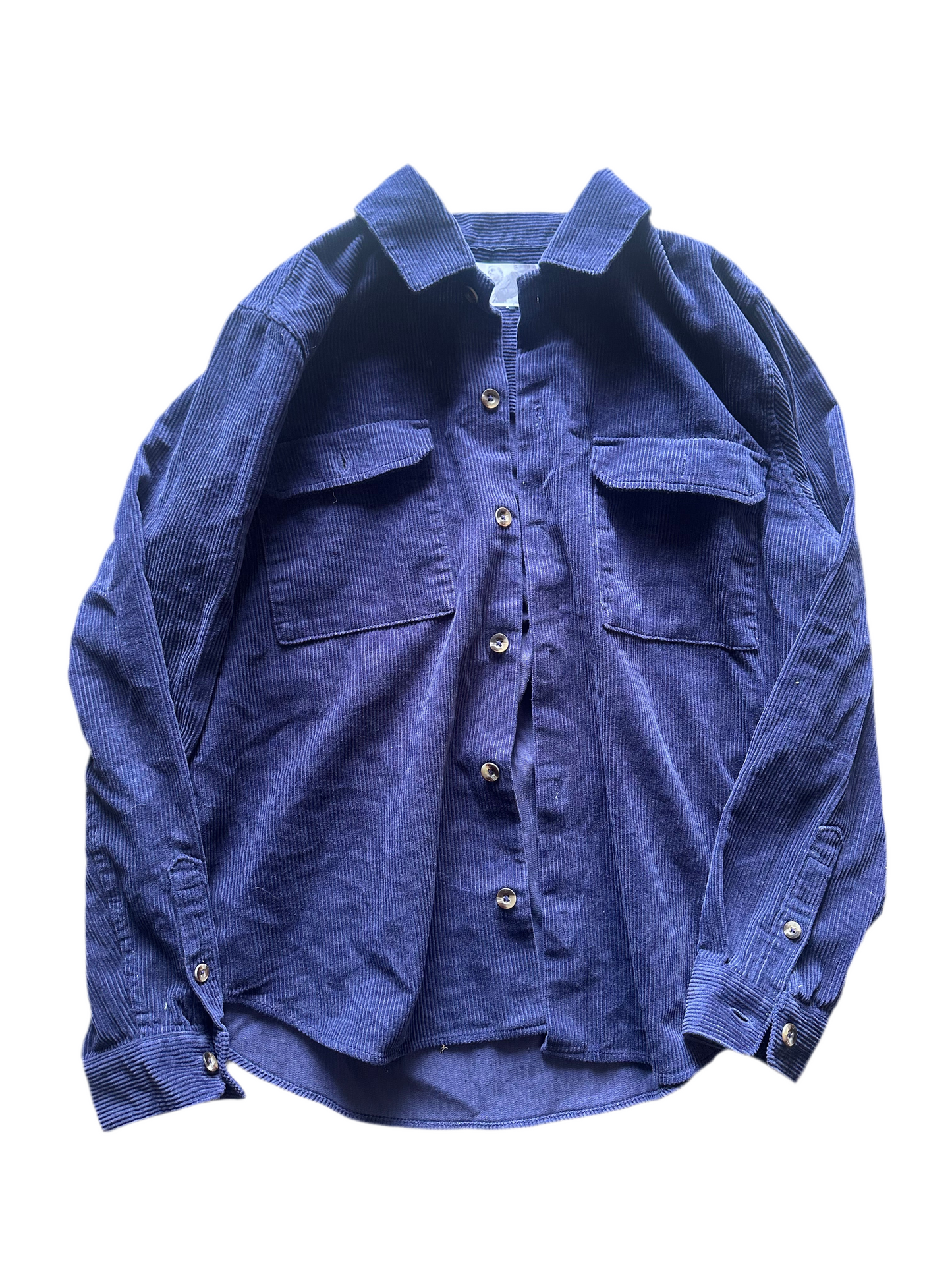 SONS OF ANARCHY: Jax Teller's Navy-Blue Corduroy Shirt (M)