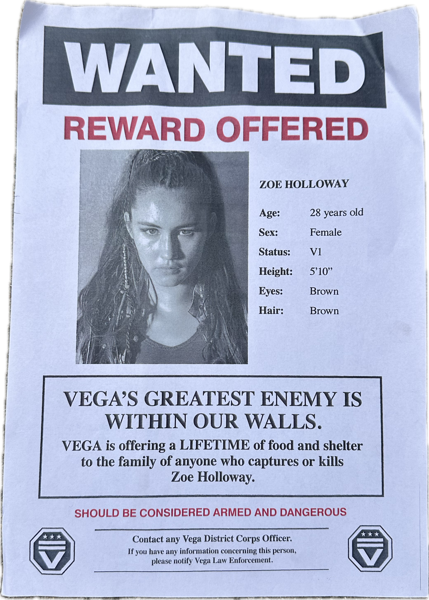 DOMINION: Zoe’s HERO WANTED Flyer