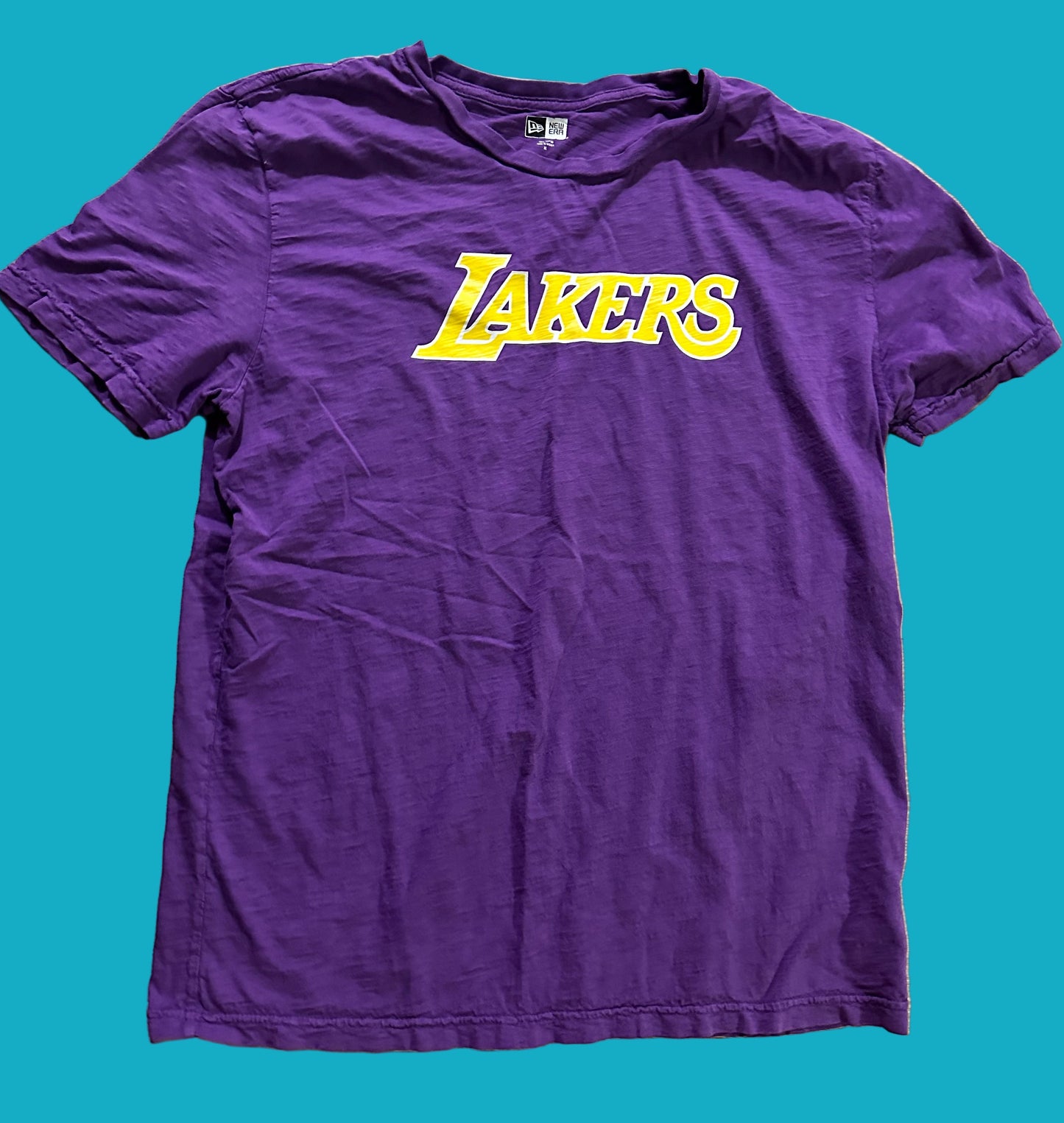 BALLERS: TTD's LAKERS NEW ERA Cotton T-Shirt (XL)