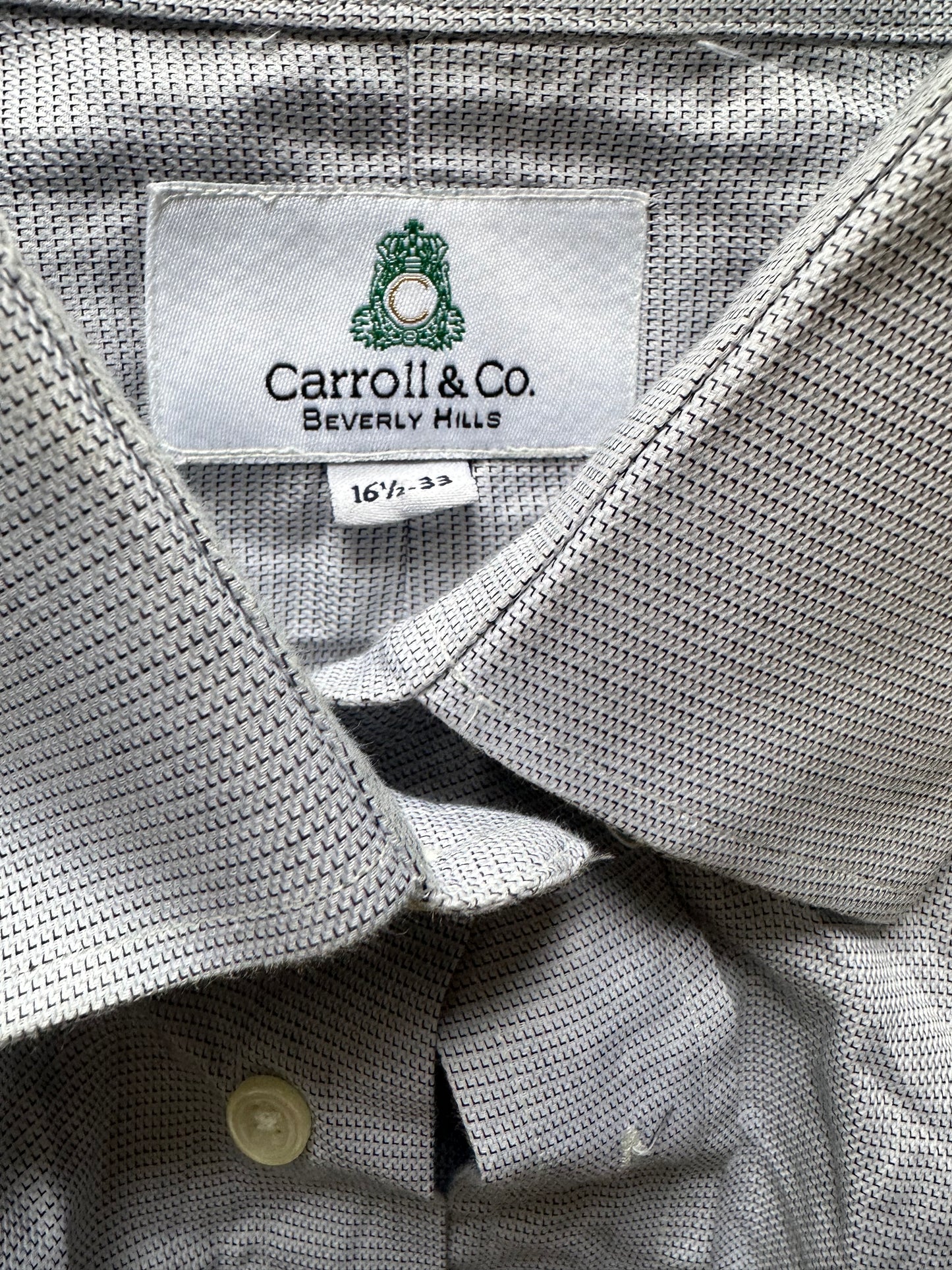 HOUSE: Dr Robert Chase HERO Carroll & Co Beverly Hills Button Shirt (M)