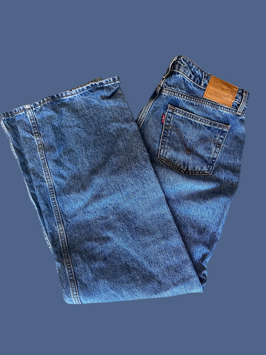 SHADES OF BLUE: Harlee's Levi's Blue Denim Boyfriend Jeans (28)