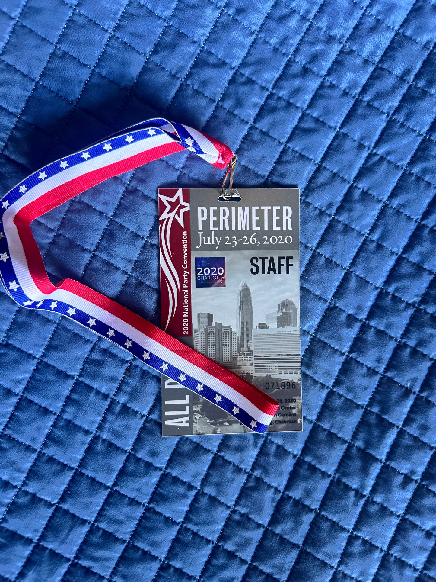 VEEP: North Carolina HERO Convention Badge and Lanyard