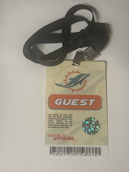 BALLERS: HERO MIAMi DOLPHIN Guest Badge from Season 1