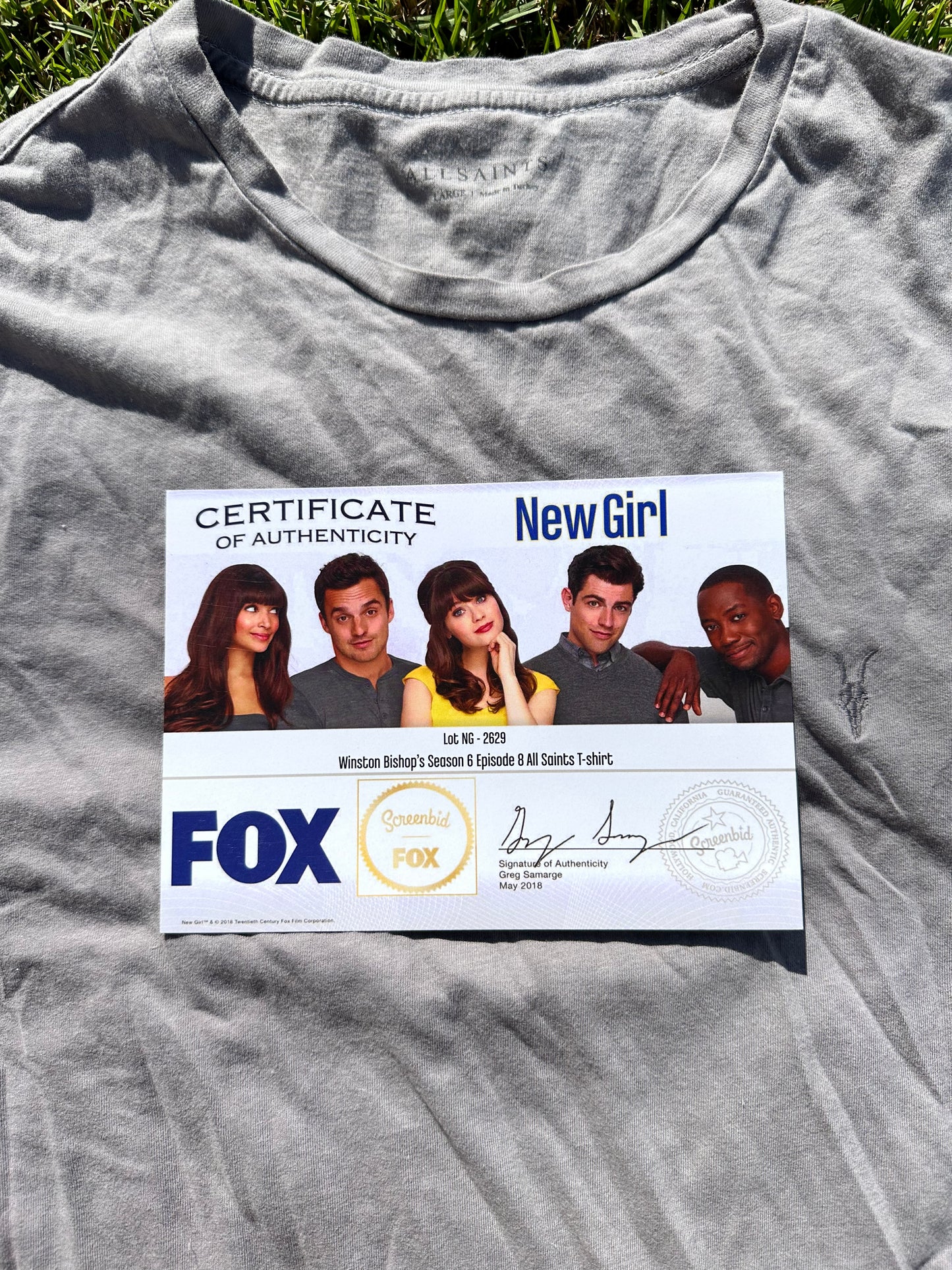 New Girl: Winston Bishop’s All Saints T-Shirt (L)