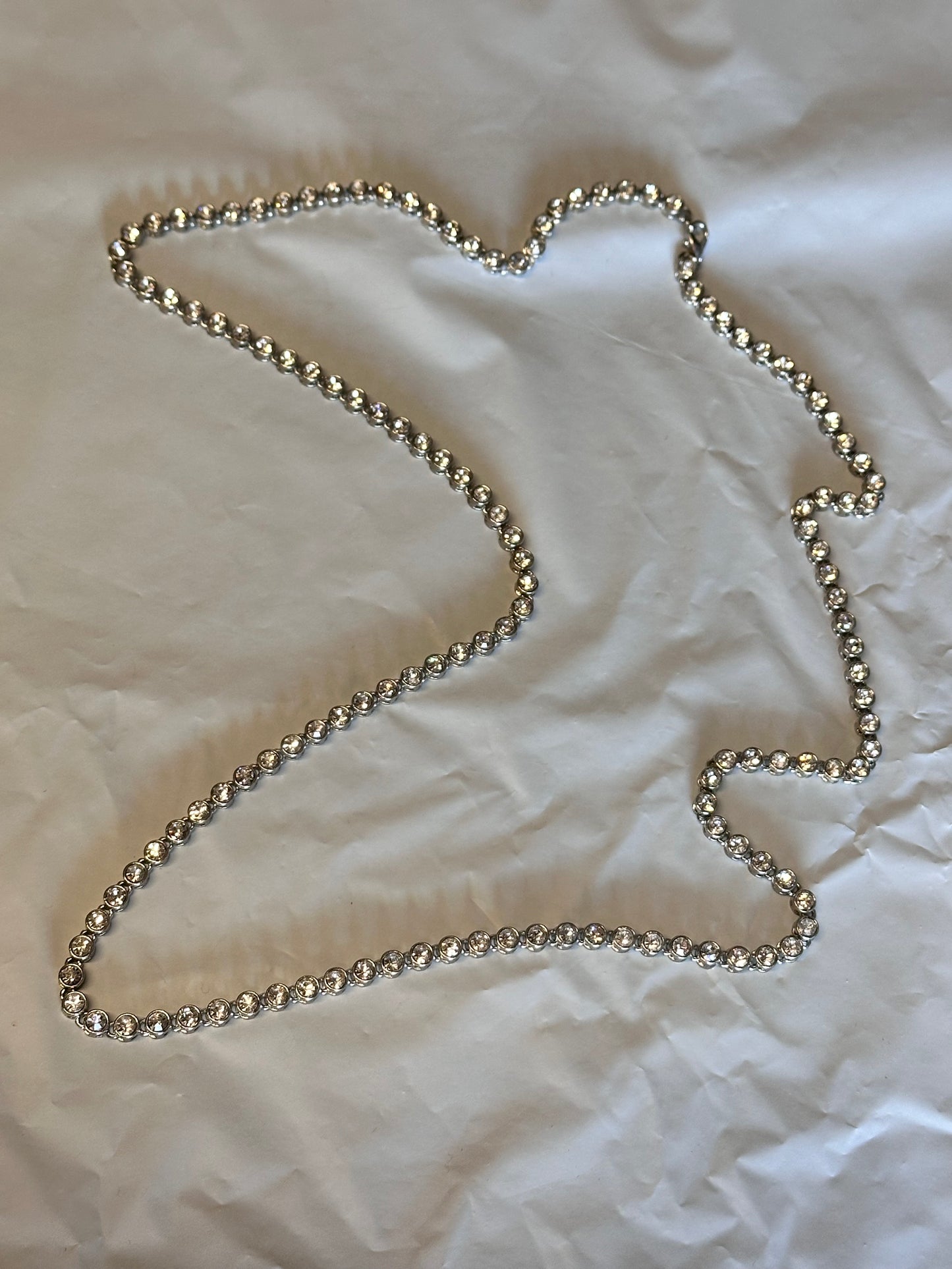 BALLERS: Ricky’s HERO Silver faux Diamond Chain 36” Necklace