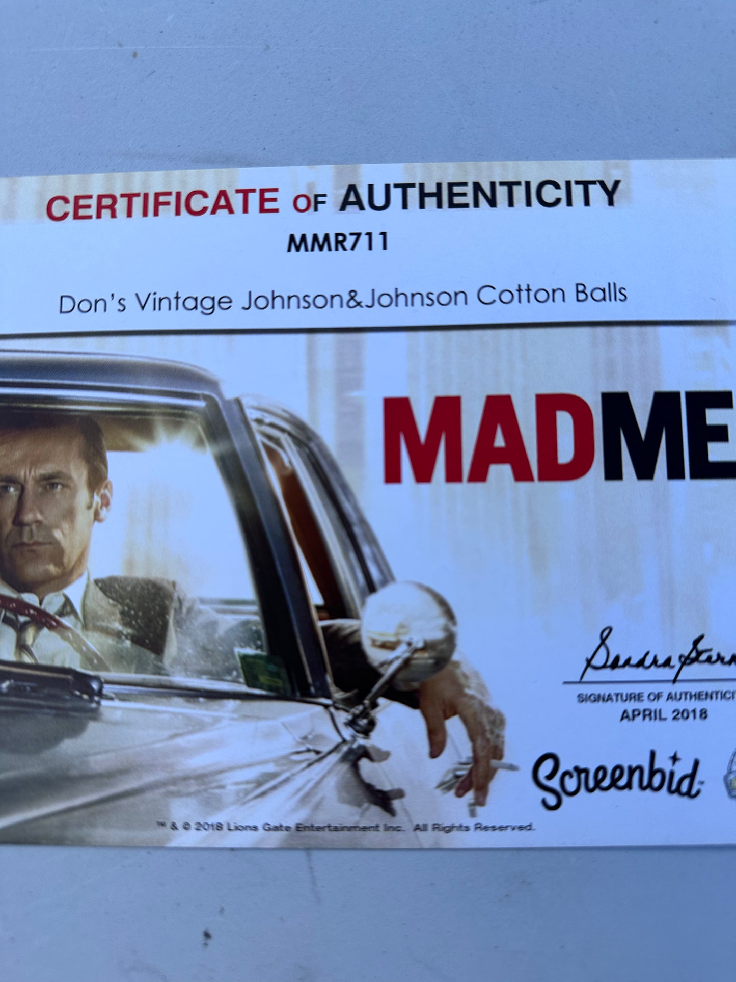 MAD MEN: Donald Draper's Mid Century J&J Cotton Balls