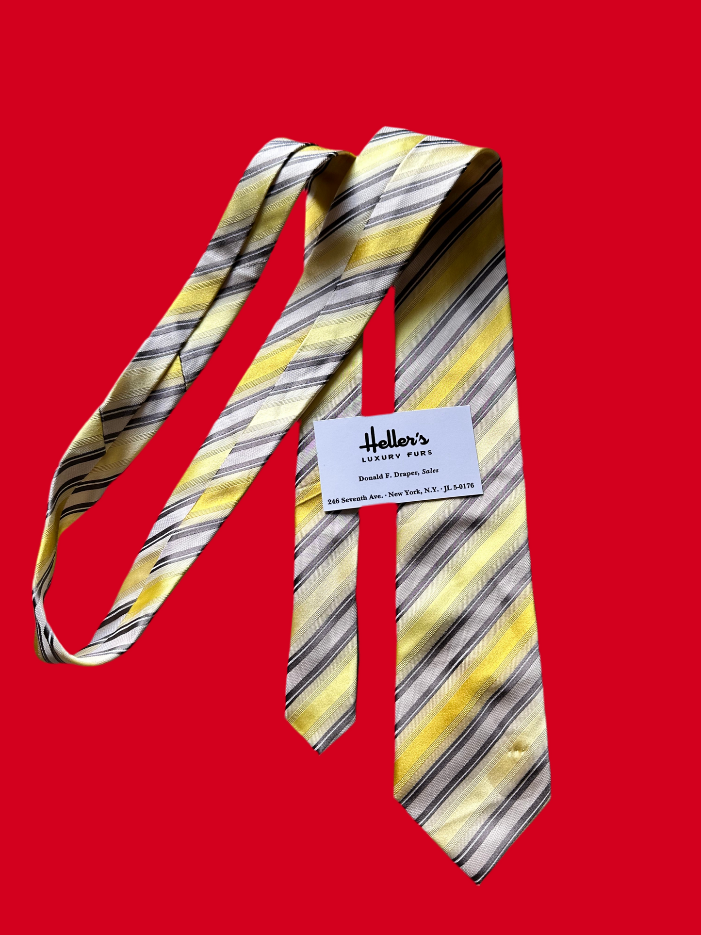 MAD MEN: Don Draper’s Necktie and Business Card
