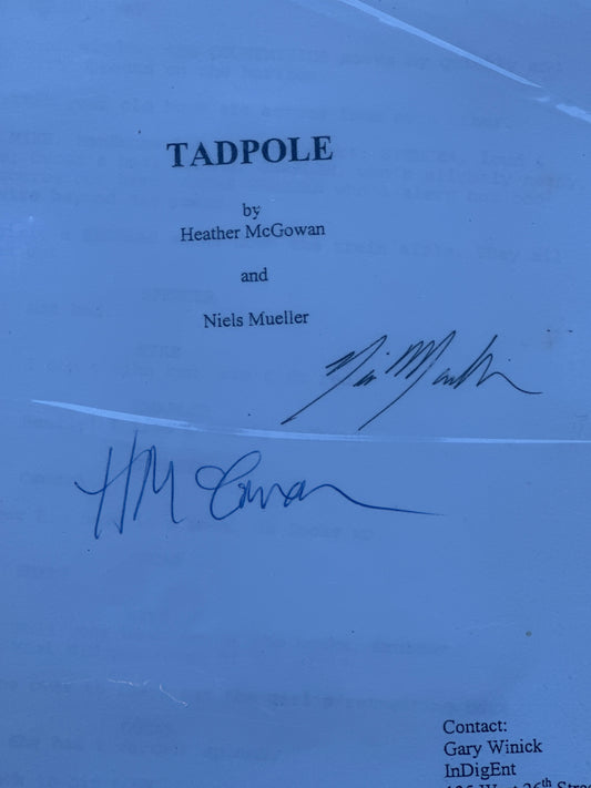 TADPOLE MOVIE: Directors Signed Script from The MIRAMAX Archive