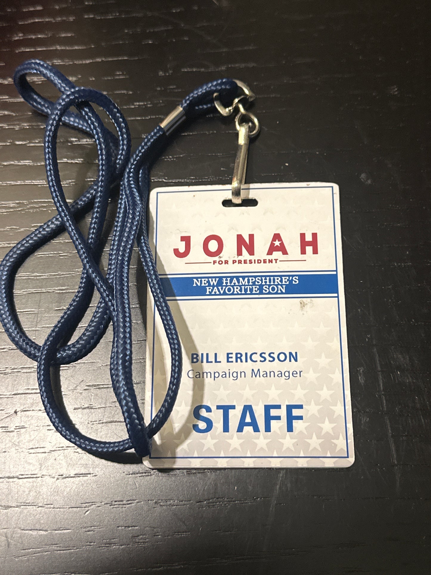 VEEP: Bill Ericsson's HERO Campaign Badge