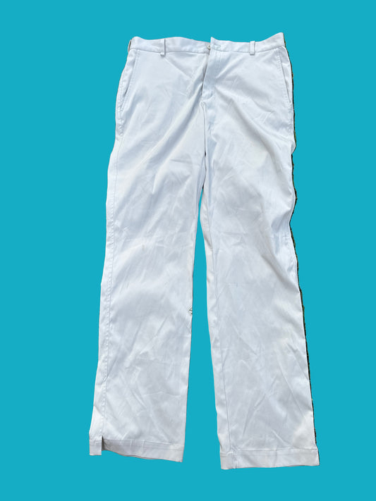 THE OFFICE: Jim's Production Used NIKE Flat front Khaki Pants (34/34)