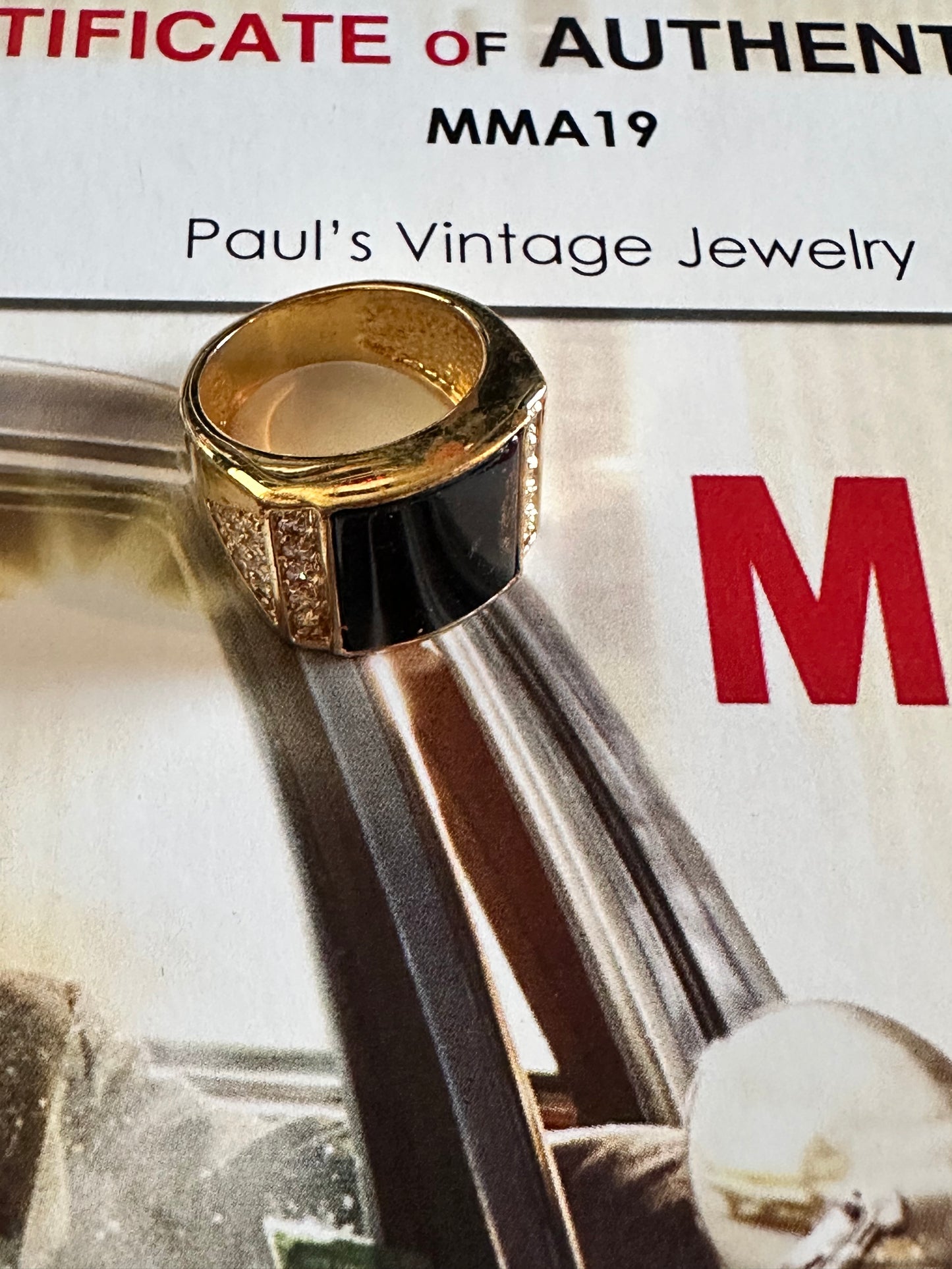 MAD MEN: Paul’s 1960s Vintage Ring & Business Card