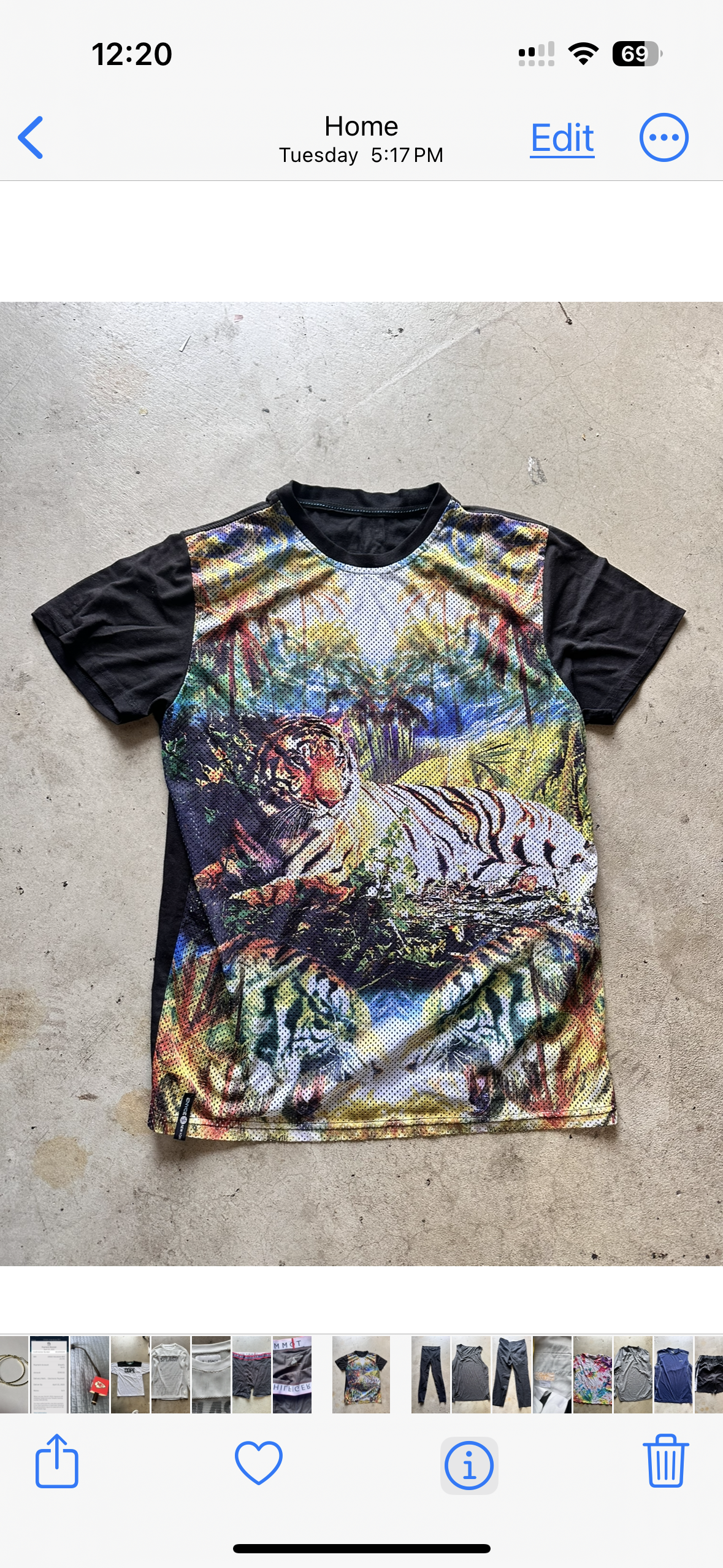 BALLERS: Ricky Jarret’s Mesh Designer Shirt (L)