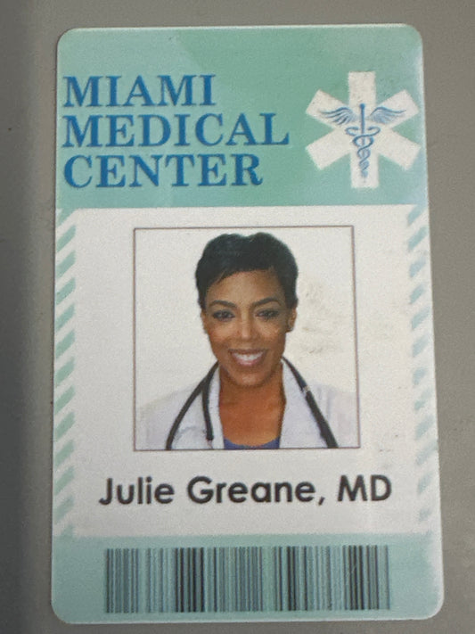 BALLERS: Julie's HERO Hospital Identificate Card