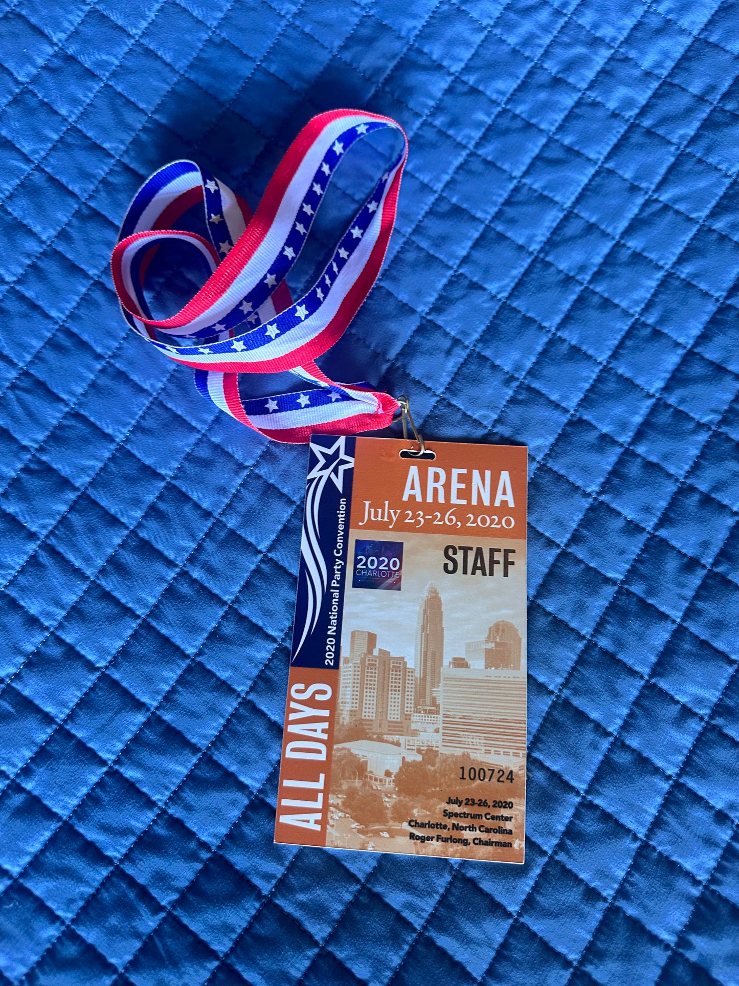 VEEP: North Carolina HERO Convention Badge and Lanyard