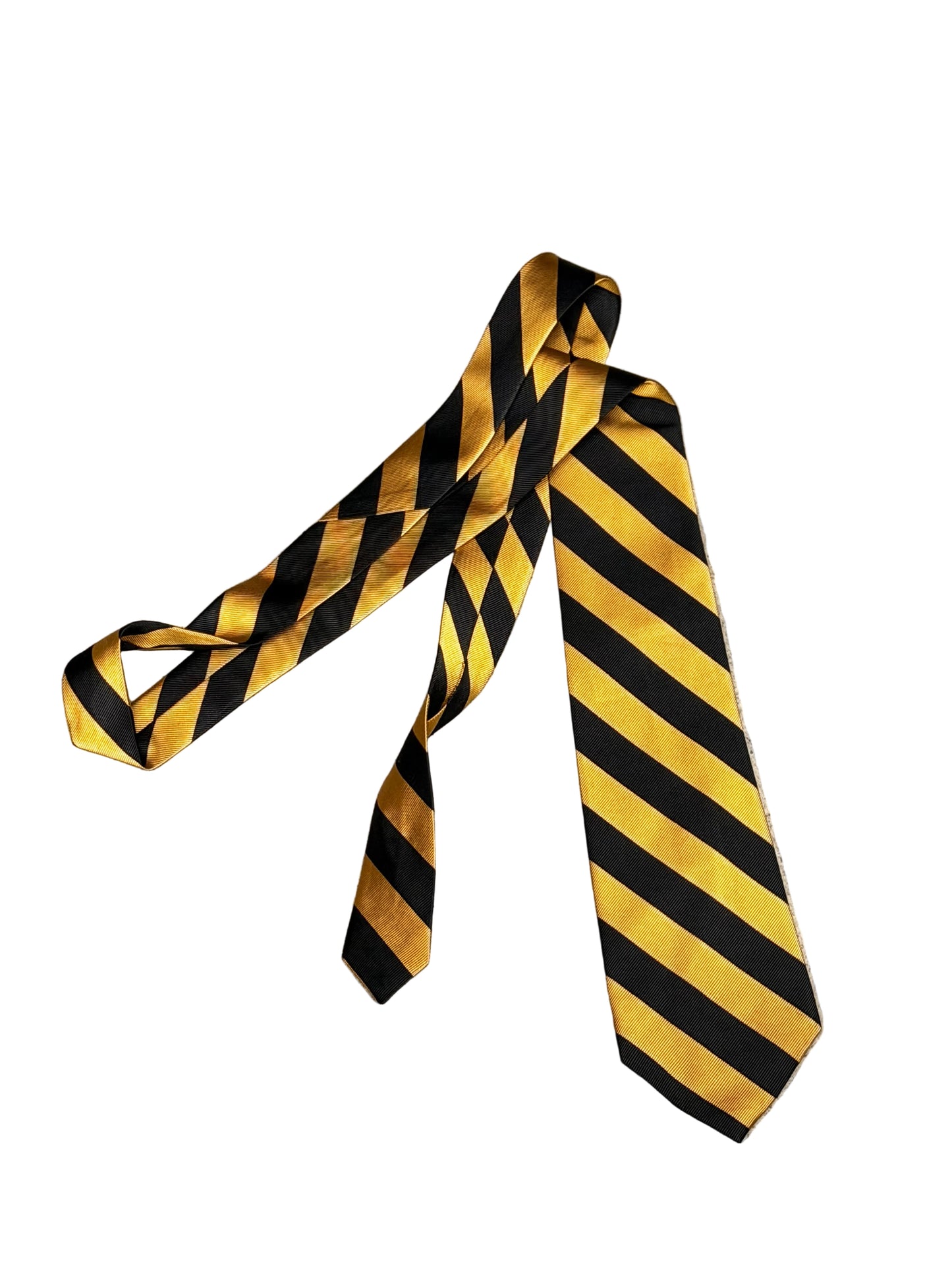 THE OFFICE: Andy’s The Yellow and Black stripe silk Necktie