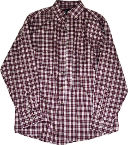NEW GIRL: Nick Miller's Jos A. Banks Red Plaid Button Down Shirt (M)