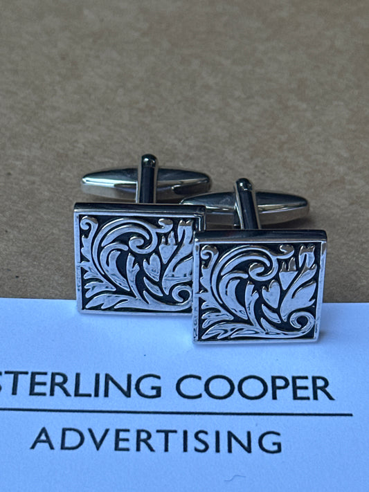 MAD MEN: Donald Draper Mid-Century Cufflinks from Season 2 Episode 4 + Card