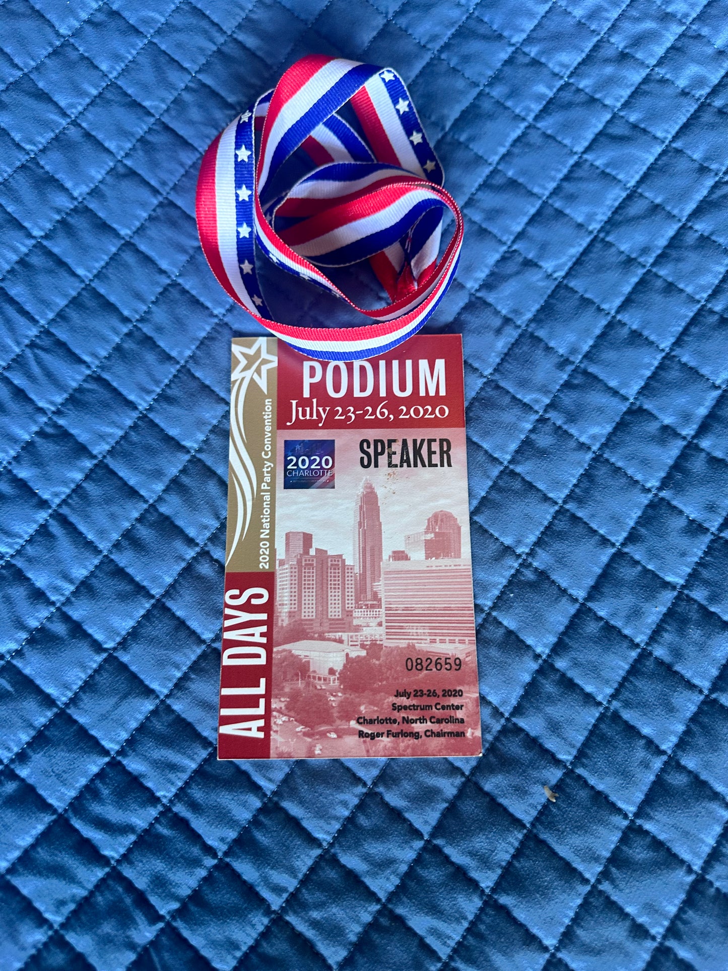 VEEP: North Carolina HERO Convention Badge and Lanyard