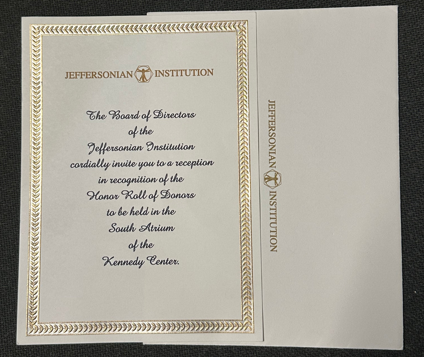 BONES: Agent Booth’s Jeffersonian Institution Board of Directors Invite