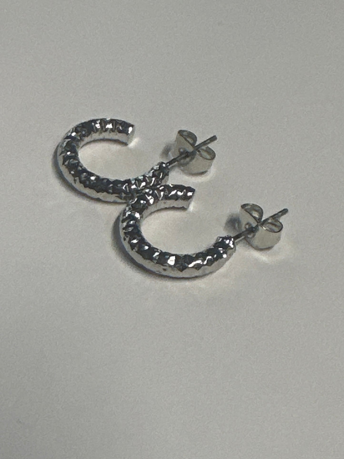 THE OFFICE: Pam Beesly's Silver semi-Hoop Earrings