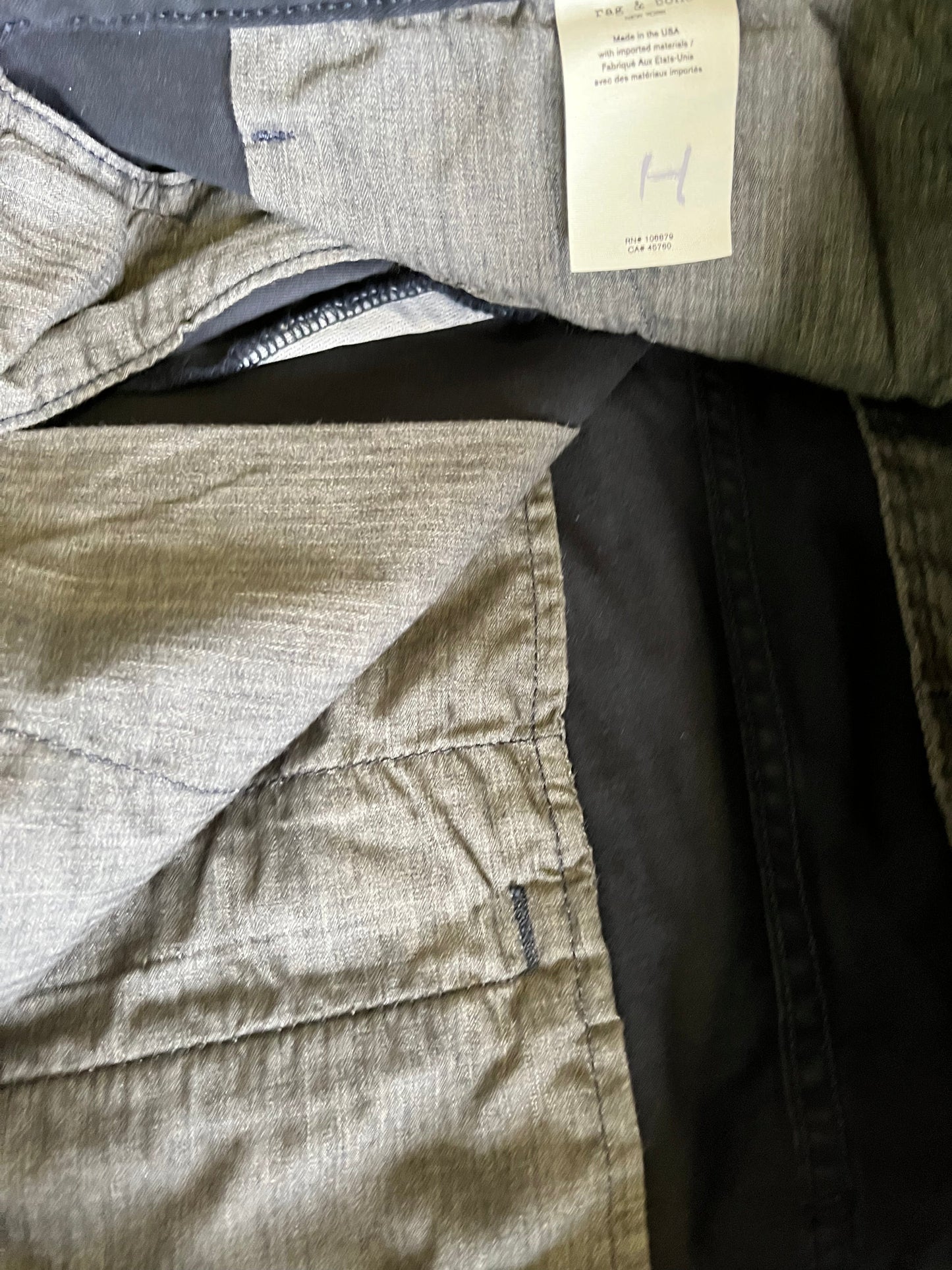 WRATH OF MAN: “H” HERO Rag and Bone Blue Slim Leg Cotton Chino Pants