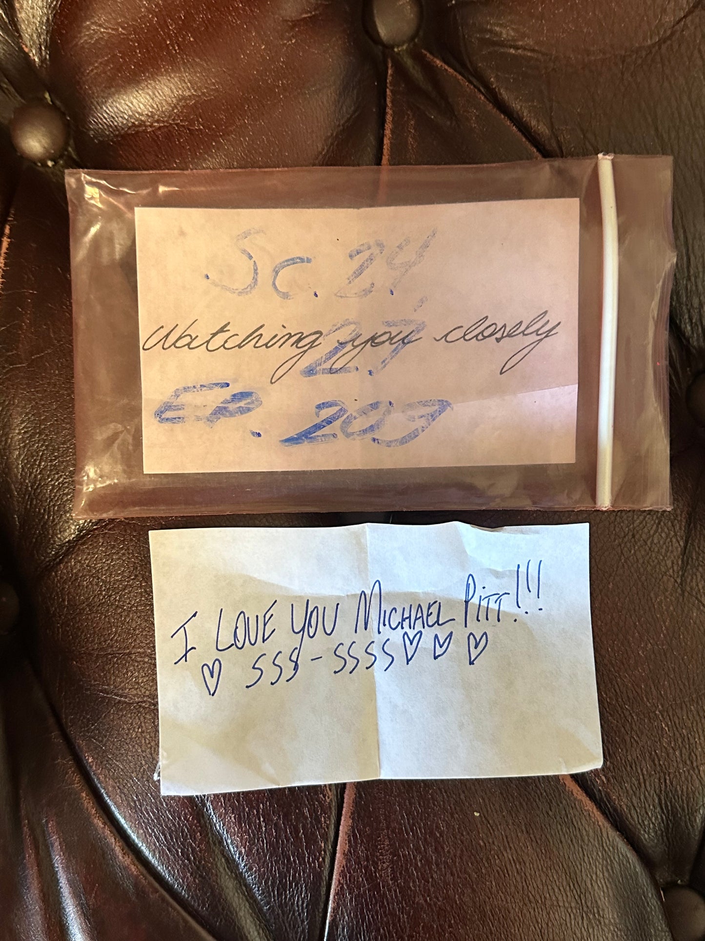 BOARDWALK EMPIRE: Anonymous Threatening Note to Jimmy Darmody – Season 2, Episode 9 (“Battle of the Century”)
 + Bonus note from set
