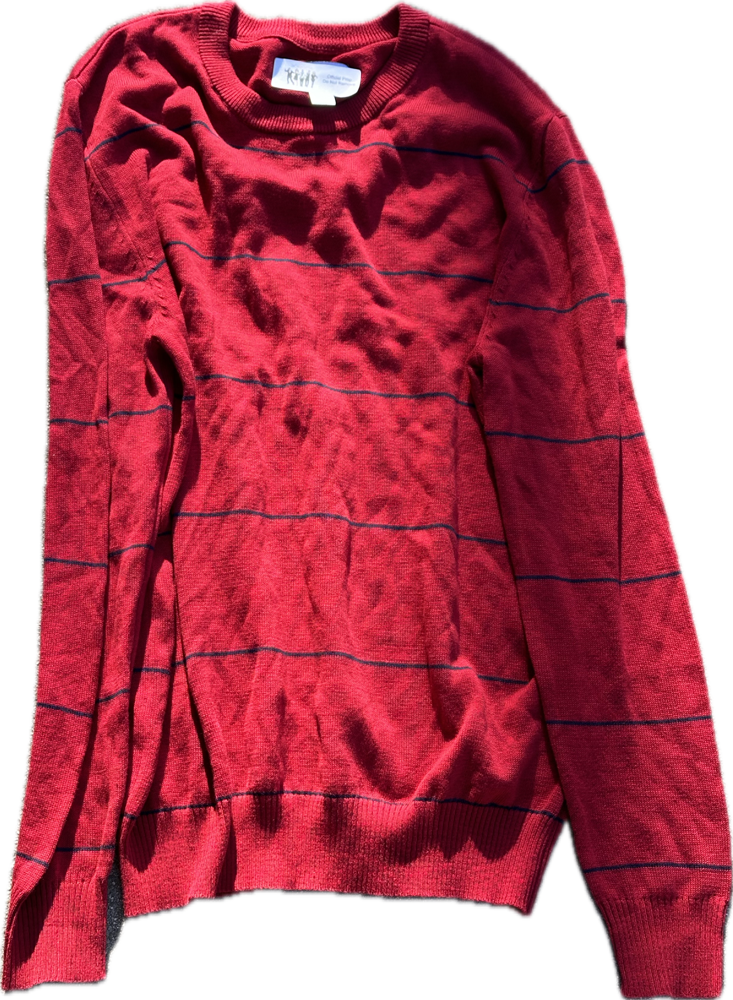 30 Rock: Kenneth's Red Stripe V-neck Sweater