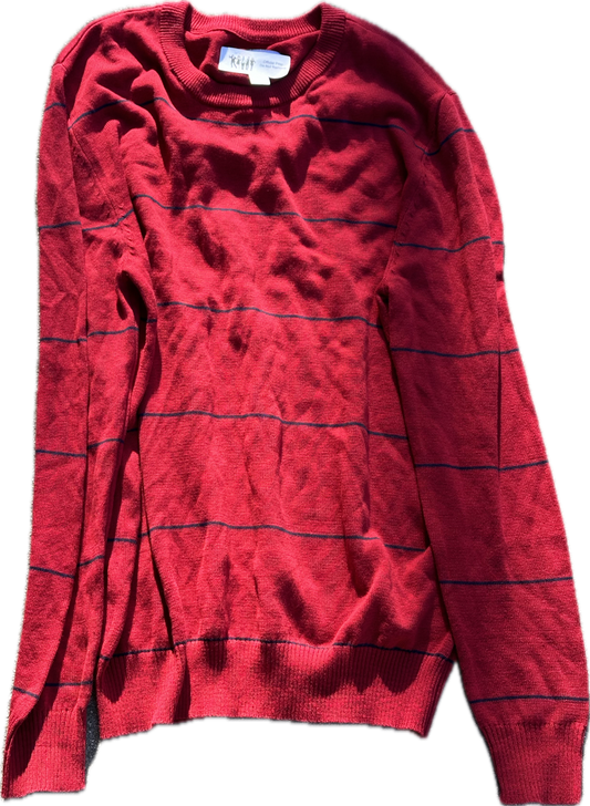 30 Rock: Kenneth's Red Stripe V-neck Sweater (M)