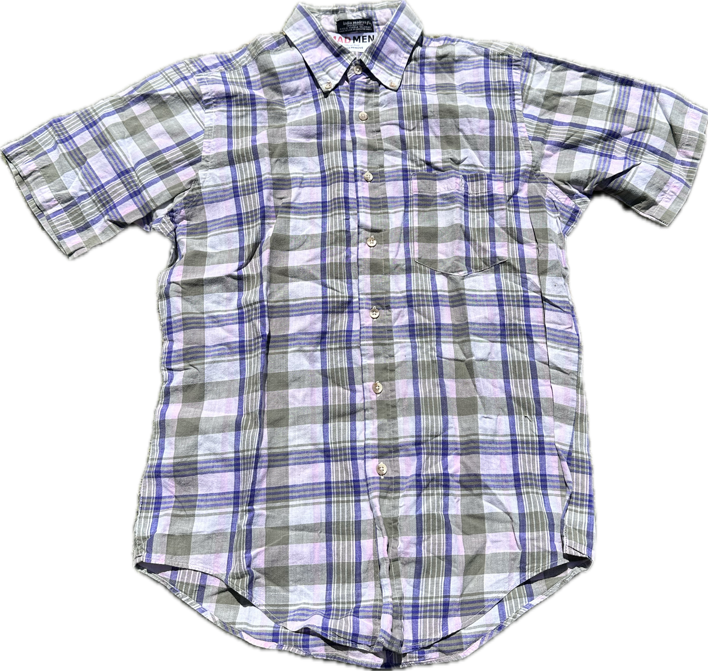 MAD MEN: Pete’s 1960s Short Sleeve Button Shirt (M)