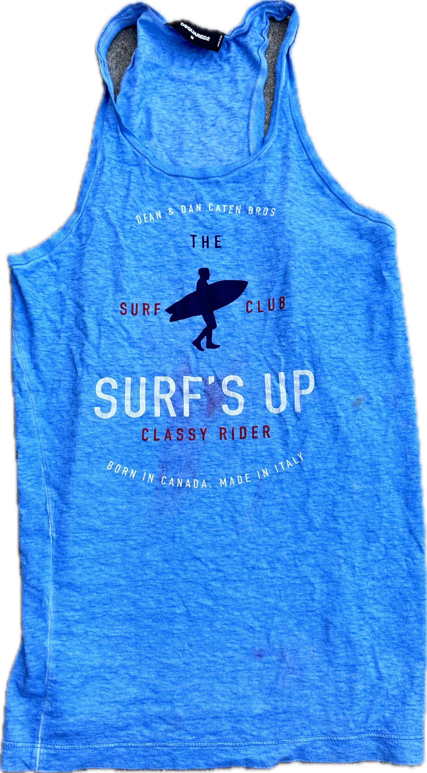 BALLERS: Lance Klians' (Russell Brand) DSQUARED surfer tank worn in Ballers (S05E02)