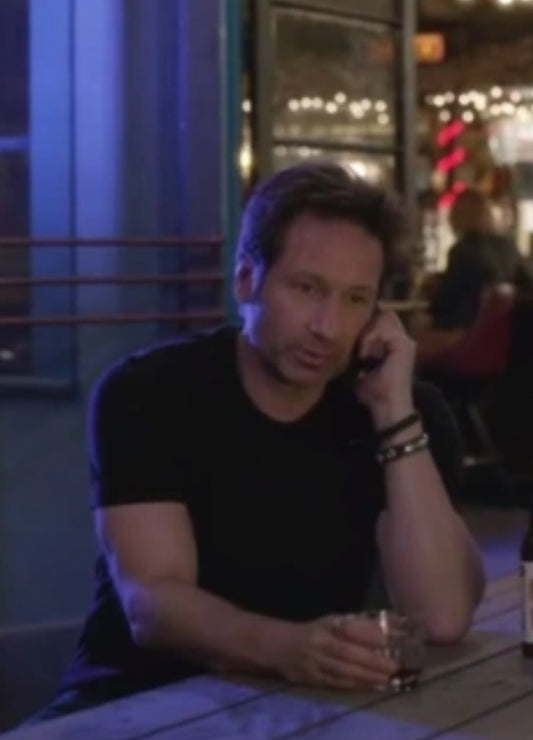 CALIFORNICATION: Hank Moody THEORY Black T-Shirt (M)