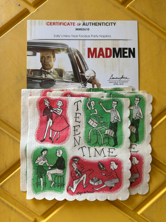 MAD MEN: Sally’s New Year’s Napkin Set (5)