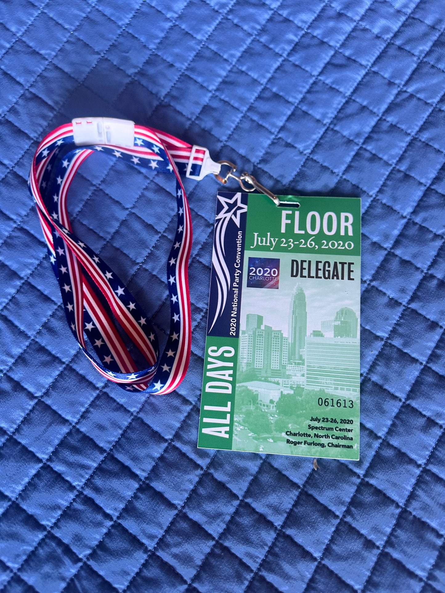 VEEP: North Carolina HERO Convention Badge and Lanyard