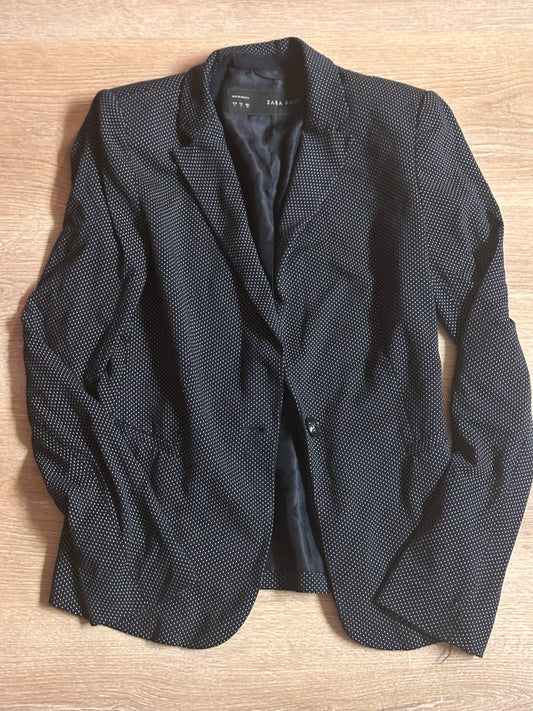 HOUSE: Dr Allison Cameron HERO Zara Blue and White Polkadot Sport Coat (S)