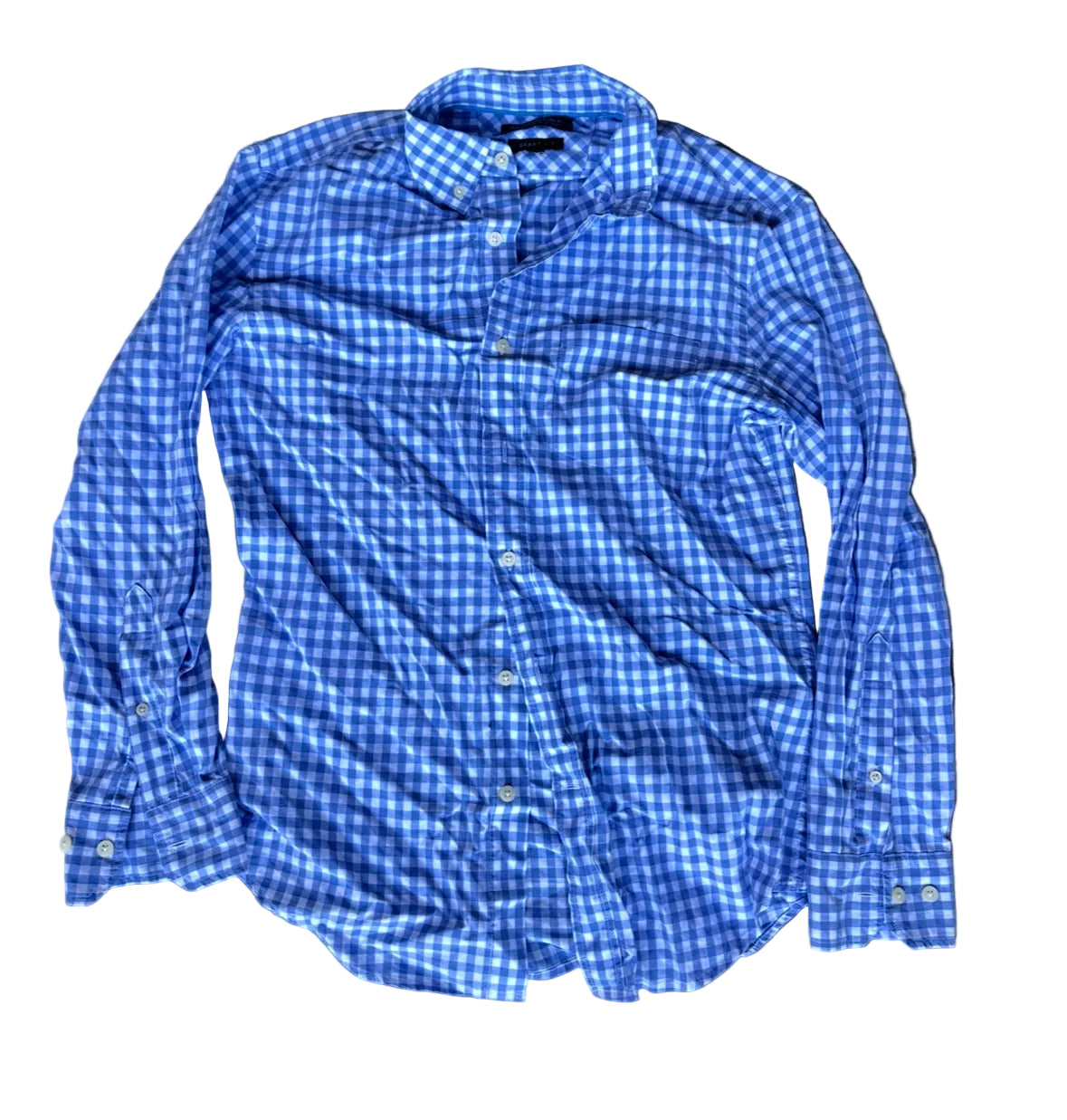 THE OFFICE: Andy’s Blue Plaid Button up Long sleeve Shirt (M)