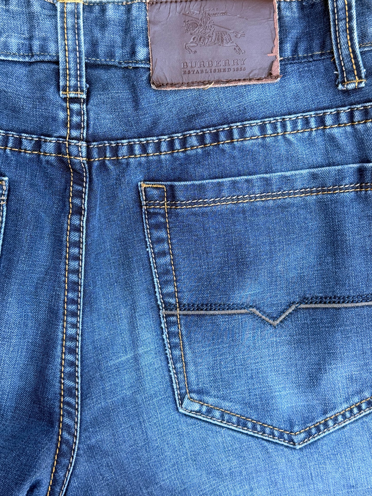 BALLERS: Ricky's BURBERRY Blue Denim Pants (33)