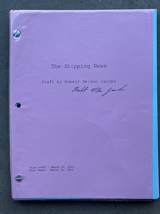 THE SHIPPING NEWS MOVIE: Director Signed Script from The MIRAMAX Archive