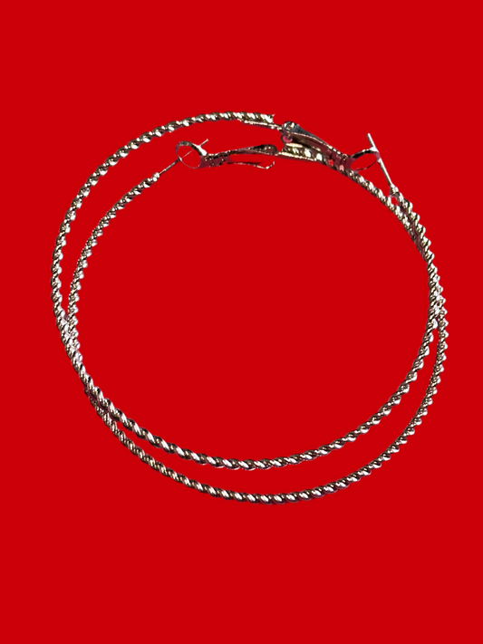 AHS Hotel: The Countess' Silver Hoop Earrings