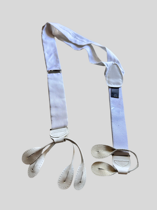 MAD MEN: Roger’s 1950 White HERO Suspenders