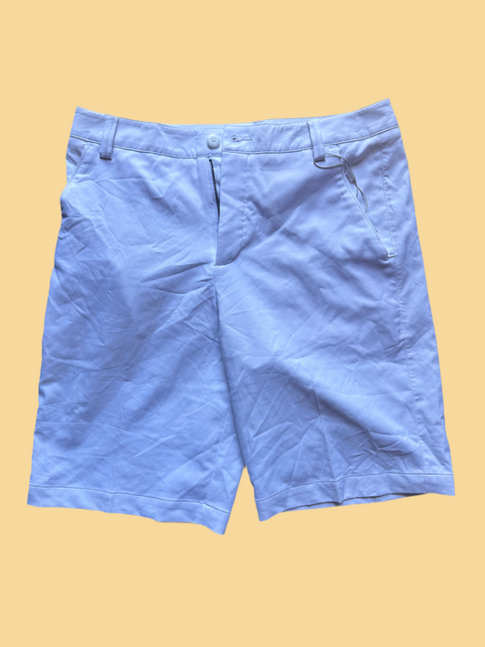 MAD MEN: Pete's White Flat Front 1960s Style Shorts (32)