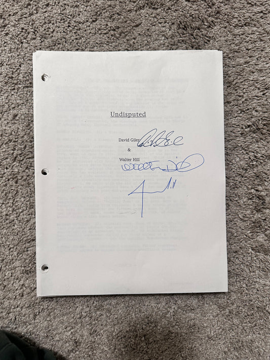 UNDISPUTED MOVIE: Director and Cast Signed Script from MIRAMAX Archive