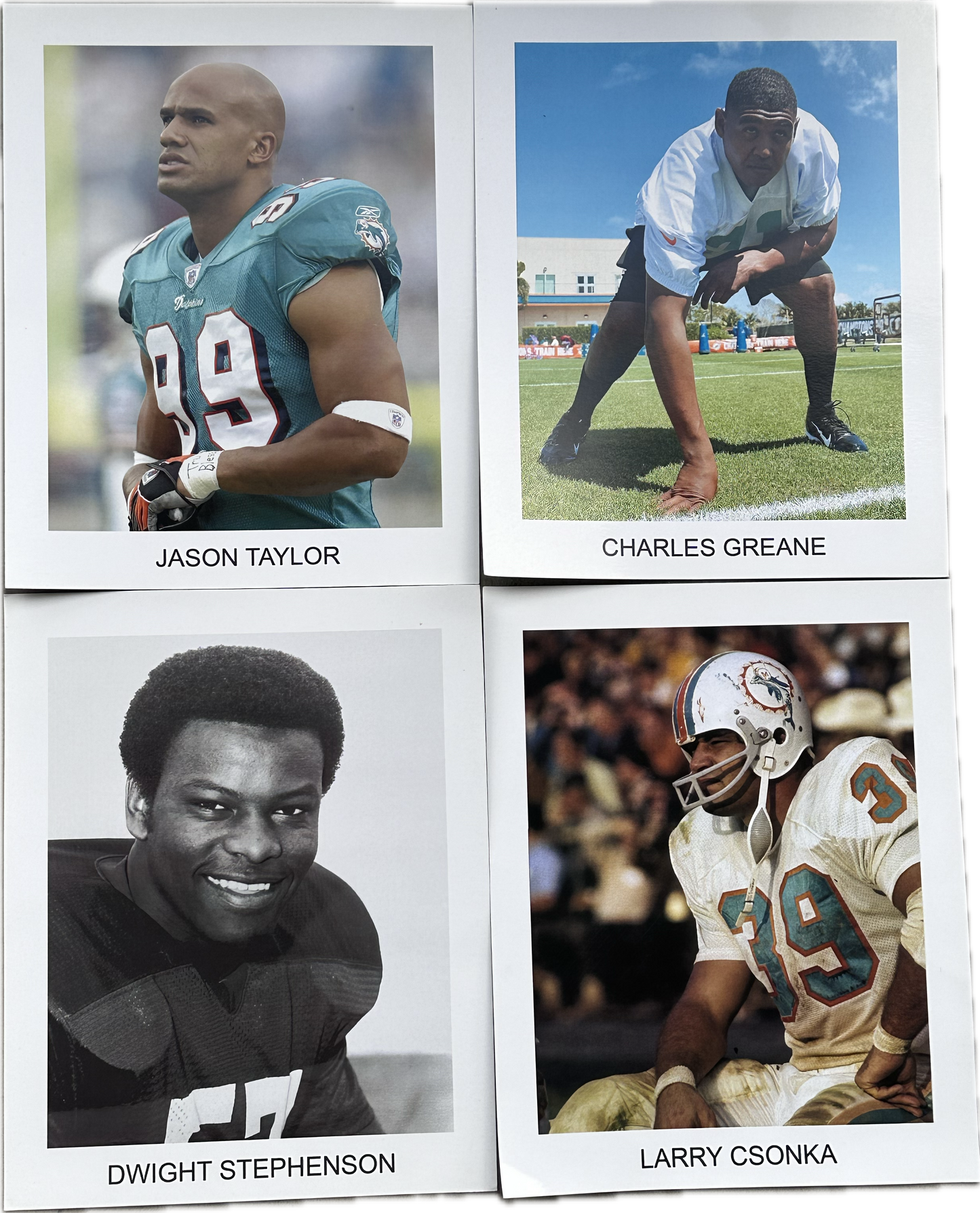 BALLERS: Spencer's exclusive Dolphins Legends 4 Photo Memorabilia set