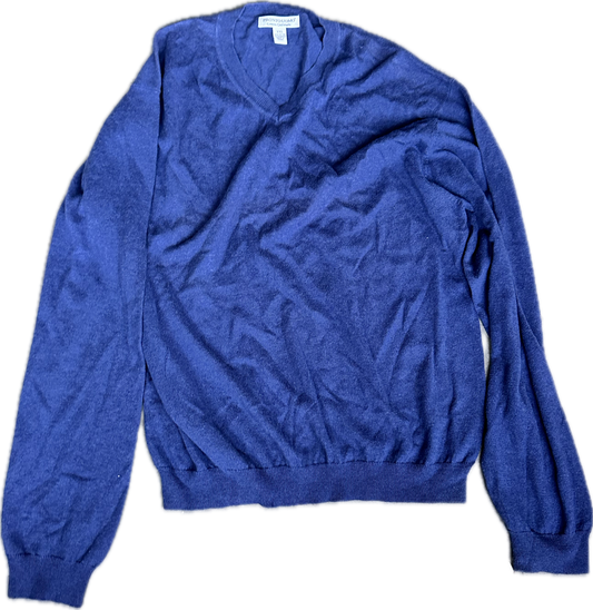 BALLERS: Spencer's PRONTO UOMO Blue Cotton Cashmere Sweater (XXL)