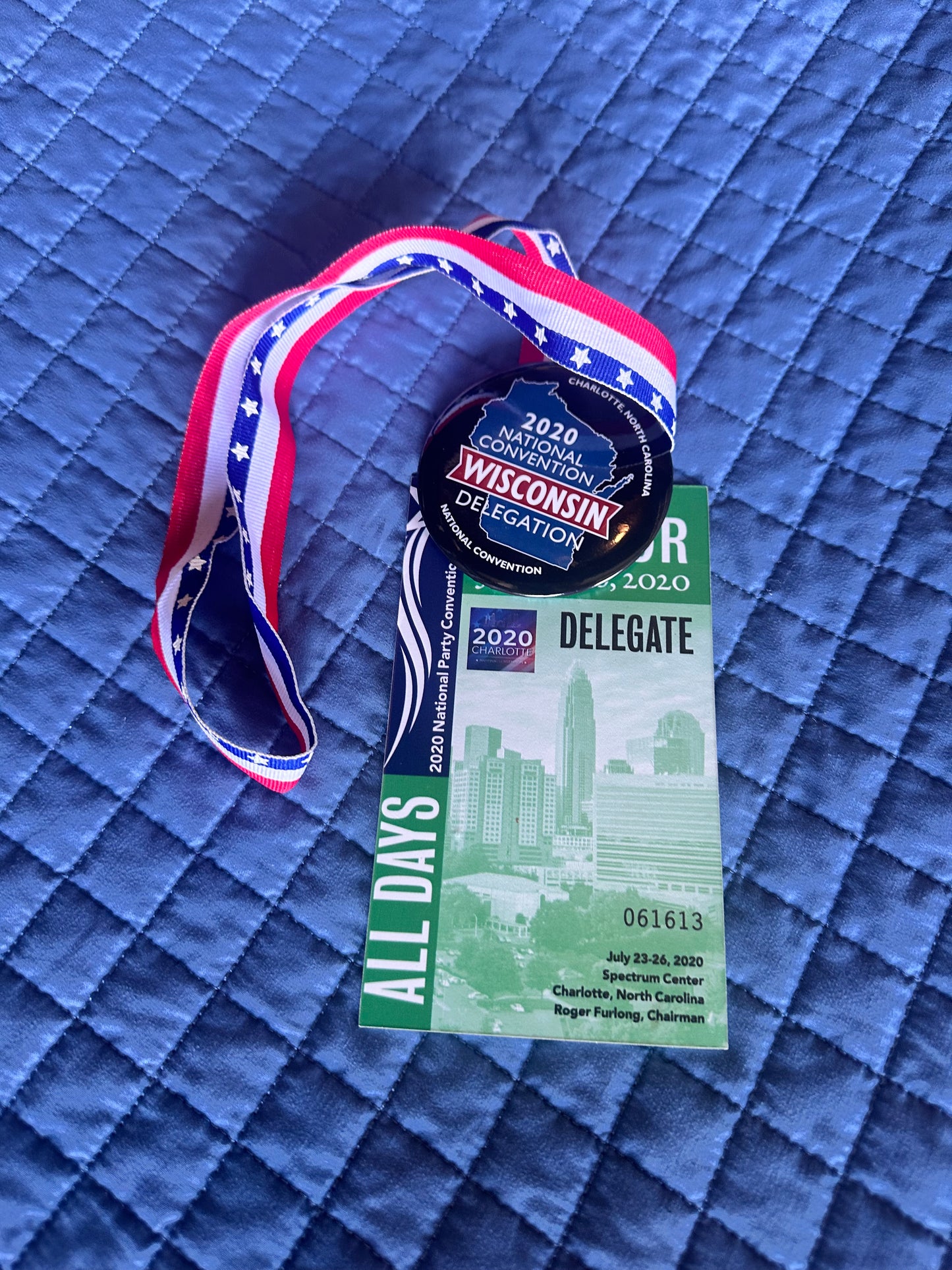 VEEP: North Carolina HERO Convention Badge and Lanyard