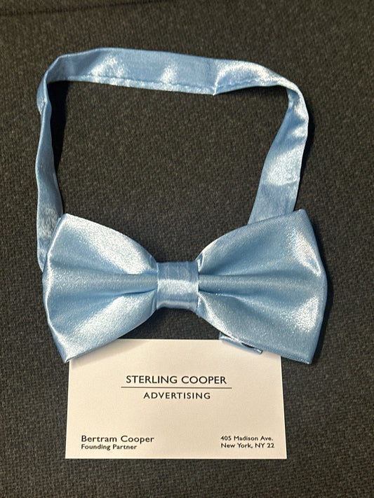 Mad Men: Bert Cooper’s Vintage Yellow Bow tie and Sterling Cooper Business Card