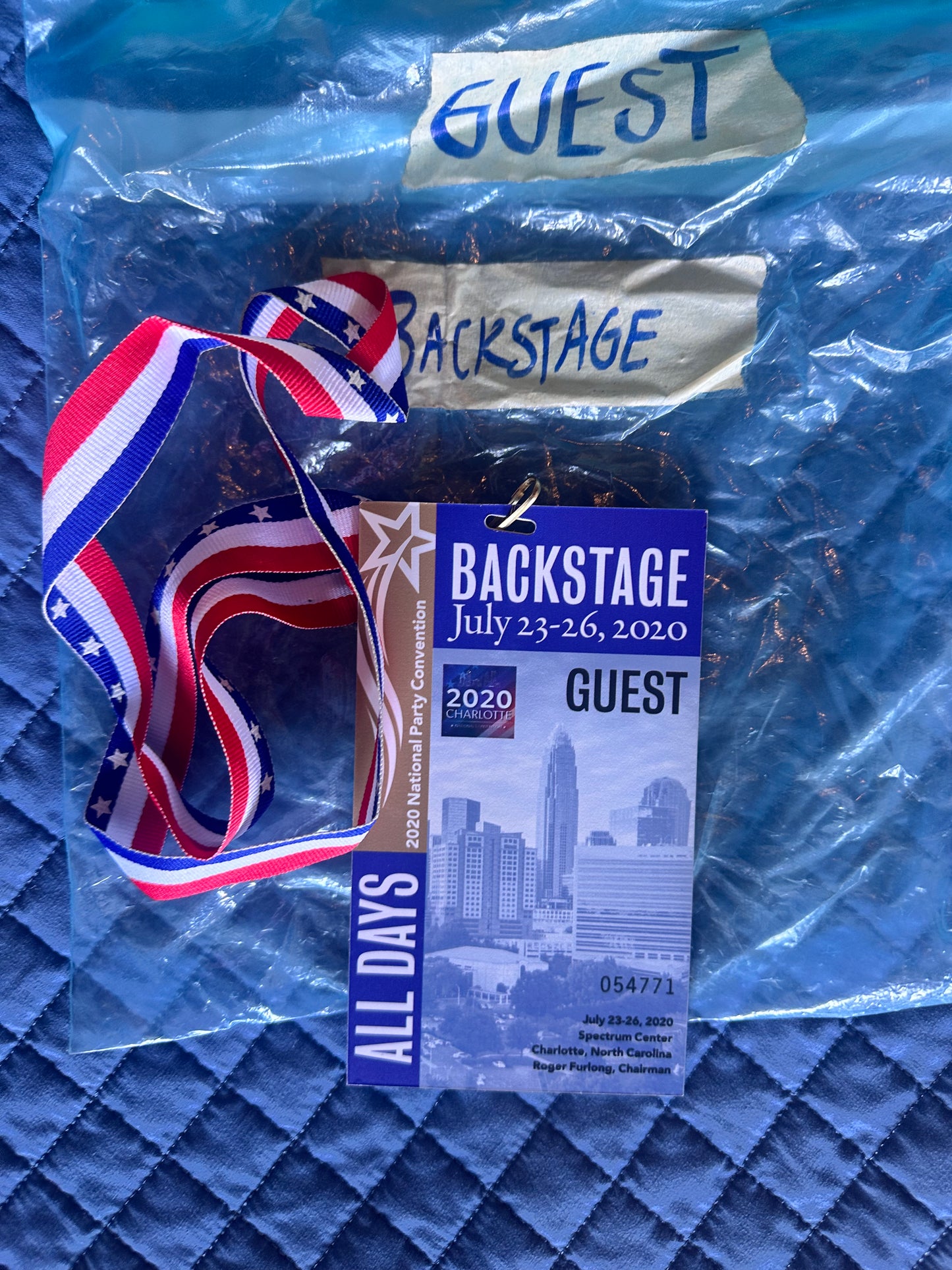 VEEP: North Carolina HERO Convention Badge and Lanyard
