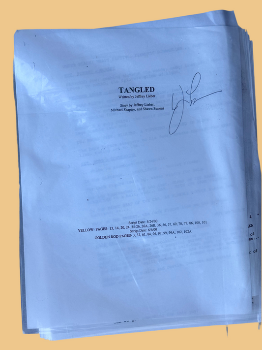 TANGLED MOVIE: Director Signed Script from The MIRAMAX Archive