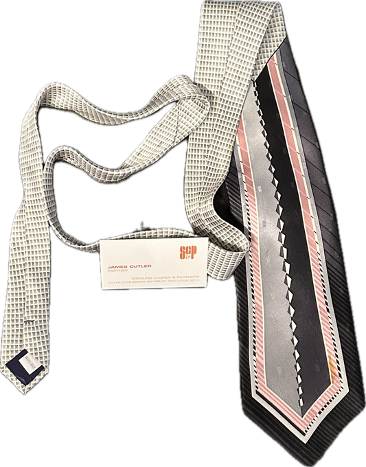 MAD MEN: James Cutler's Vintage Tie and Business Card
